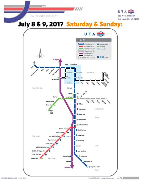 trax blue line map